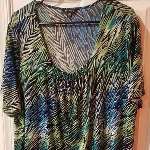 Short sleeve dress blouse